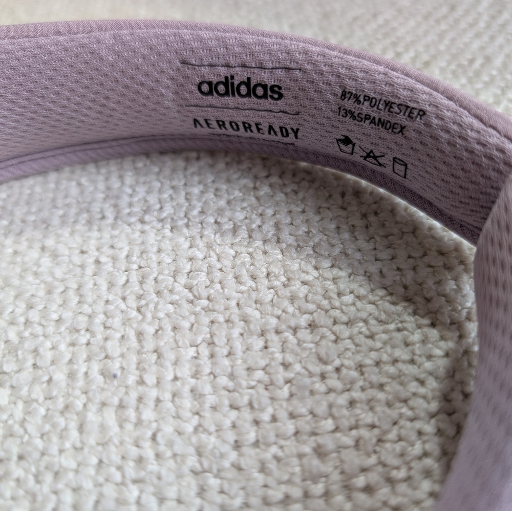 Adidas Lavender Sports Visor New Without Tags - Picture 5 of 5